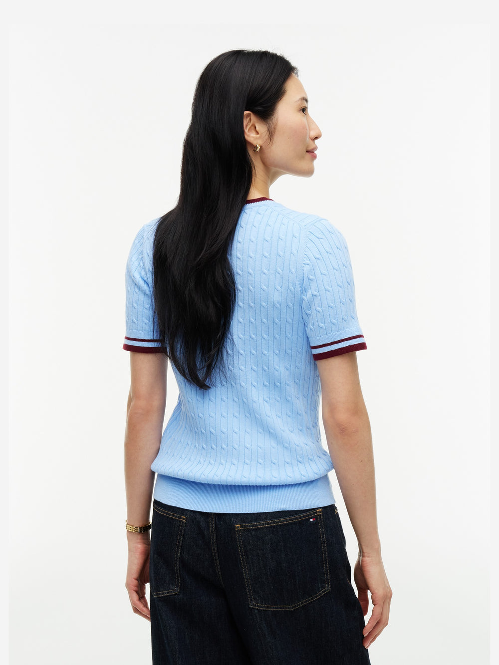 Half Sleeve Slim Fit Pullover