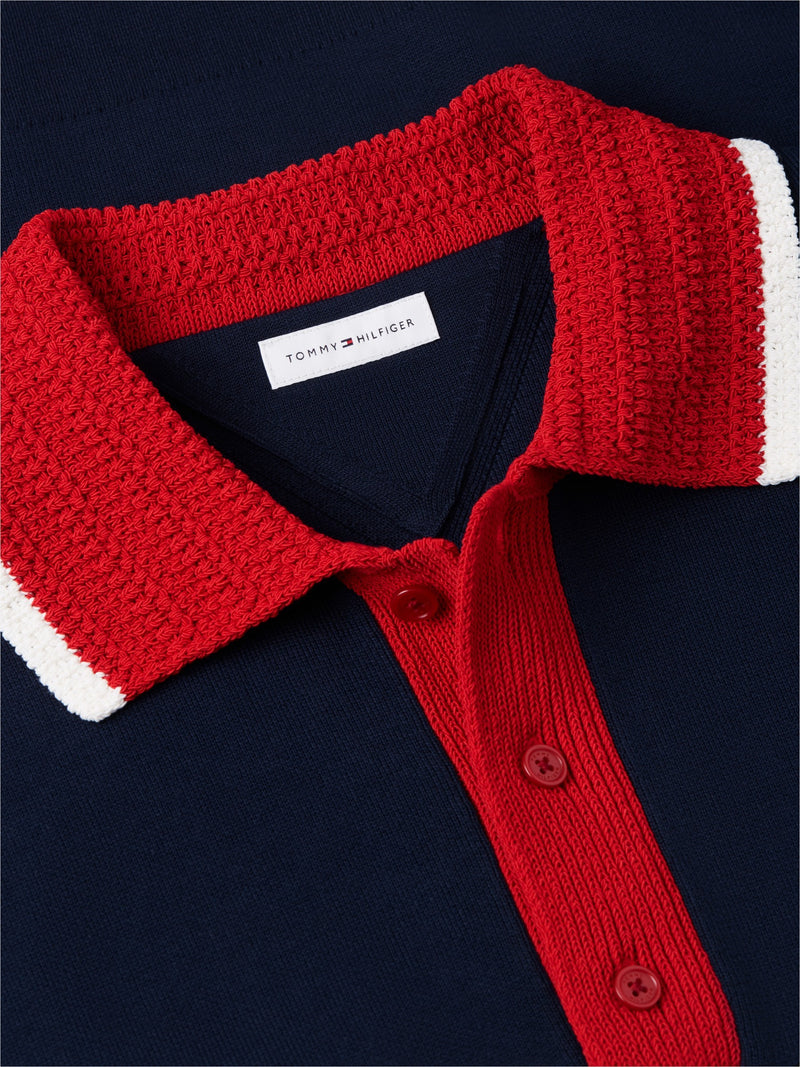 Regular Fit Flat Knit Polo
