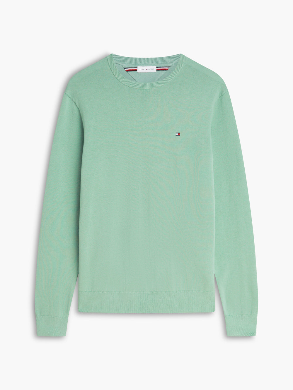 Crew Neck Solid Pullover