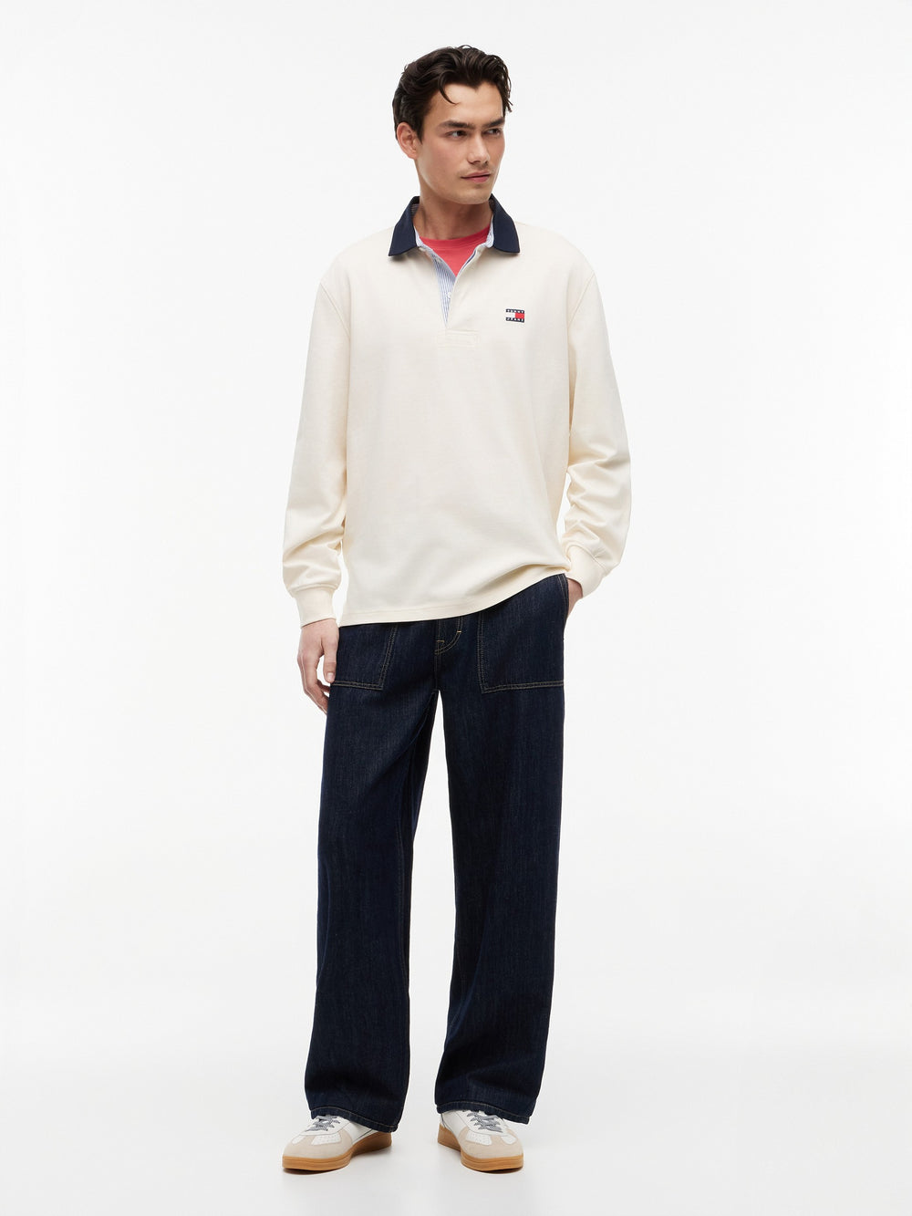 Relaxed Fit Rugby Polo