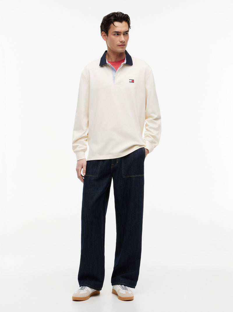 Relaxed Fit Rugby Polo