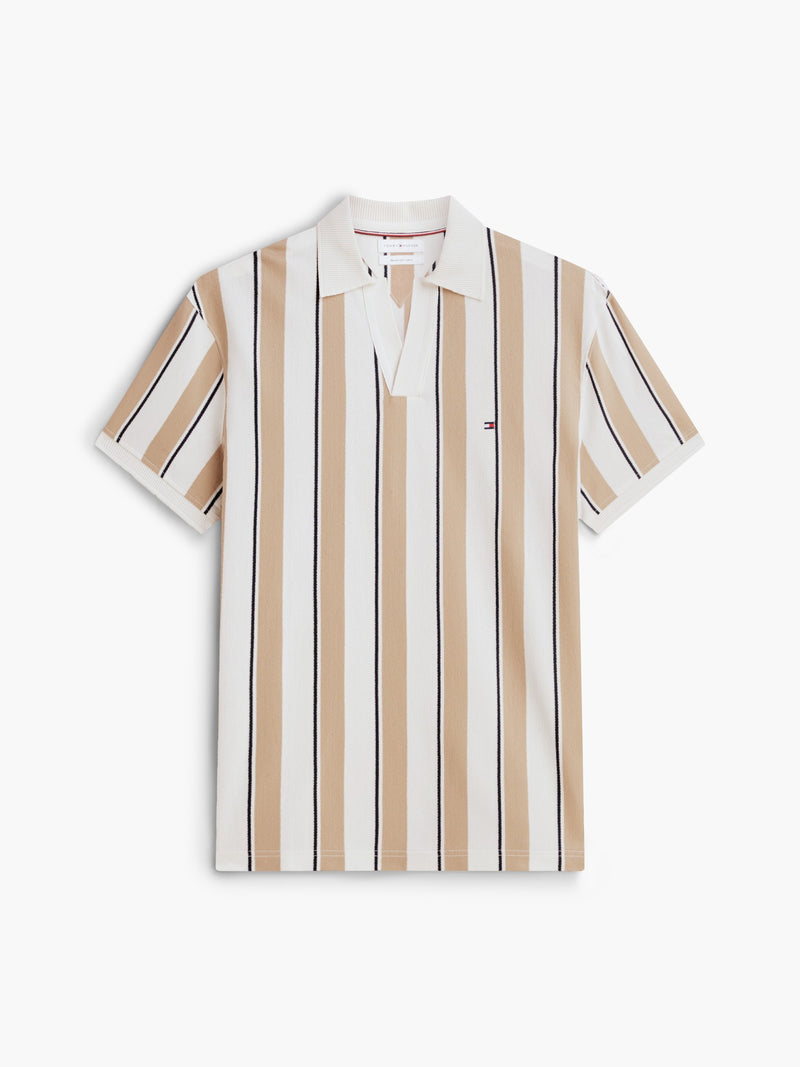 Johnny Collar Crepe Polo