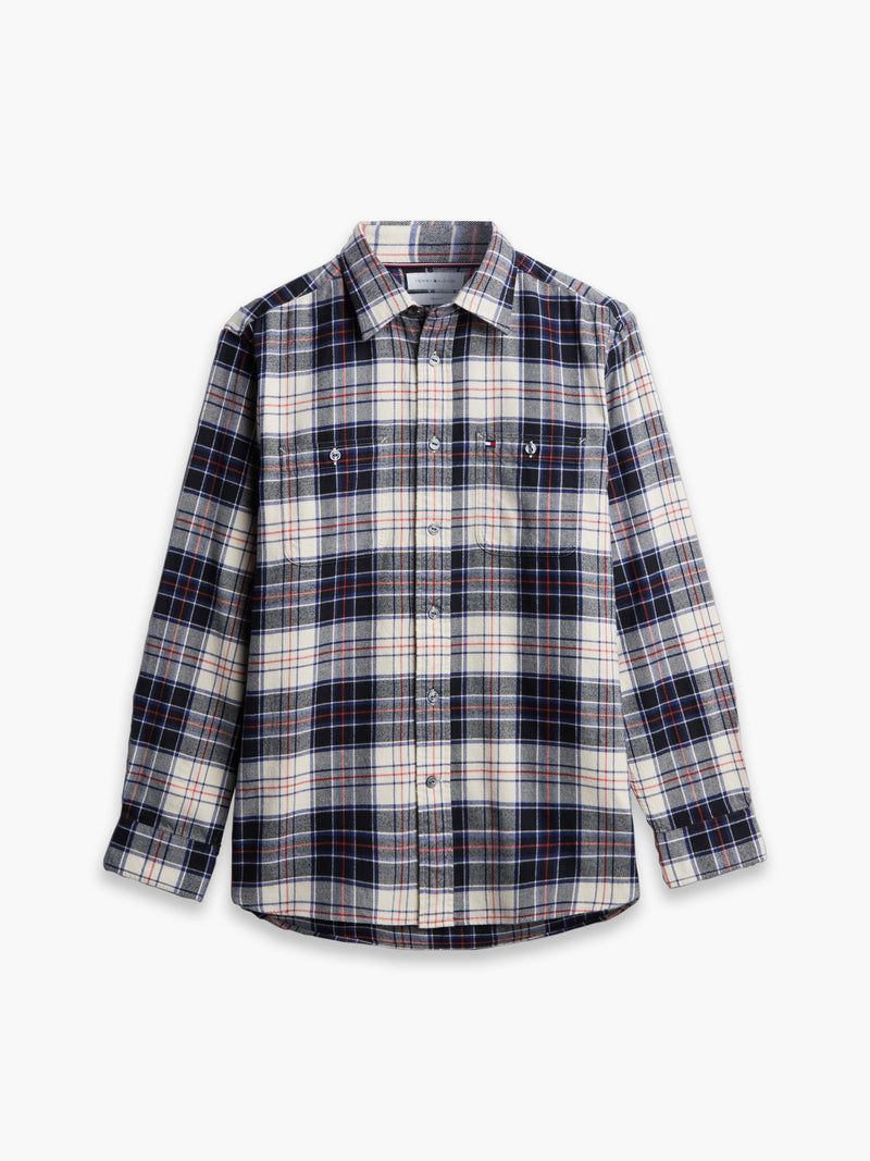 Oversized Fit Check Flannel Shirt