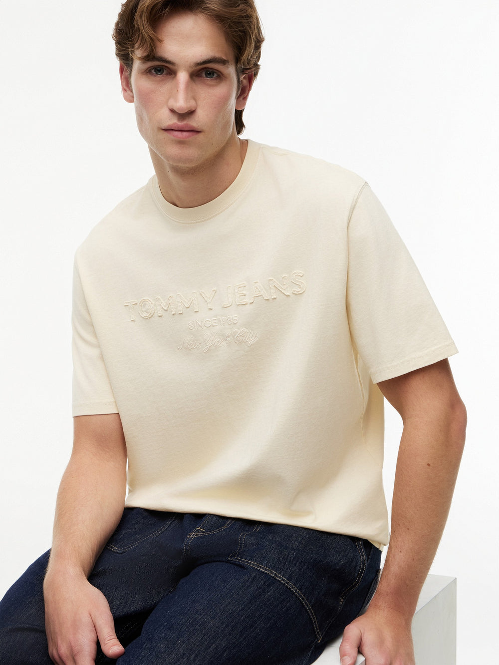 90S Fit Washed Patchwork T-Shirt
