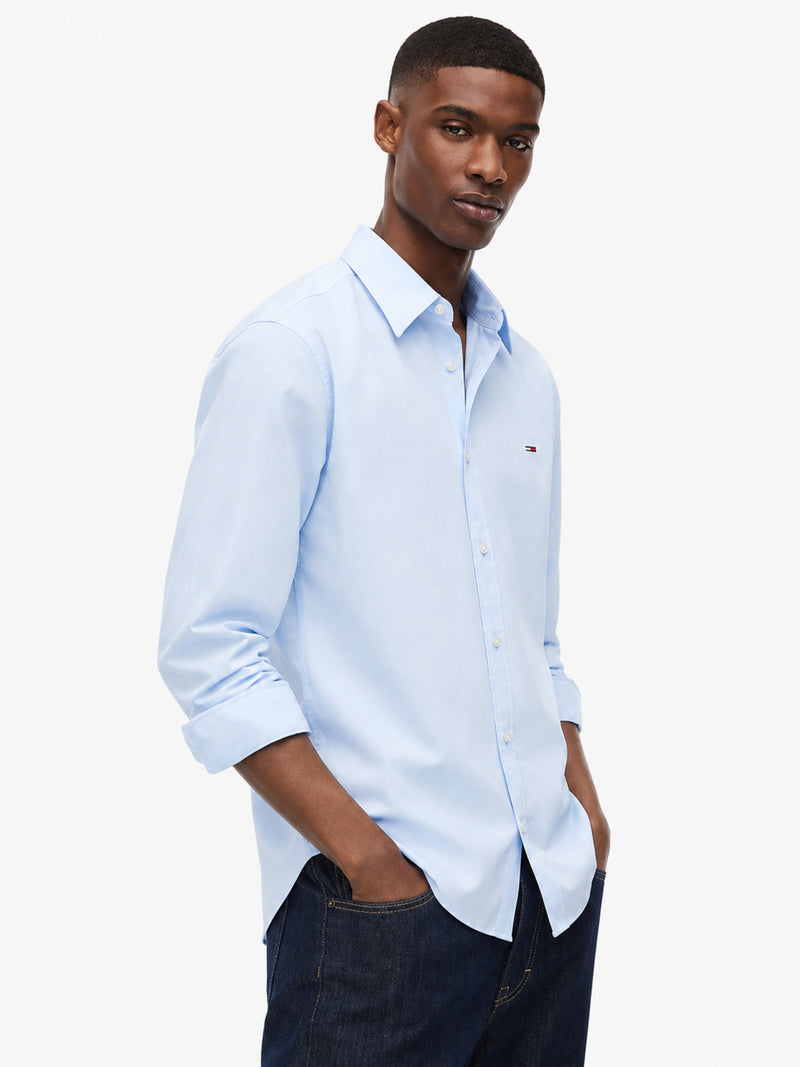 Regular Fit Solid Poplin Shirt