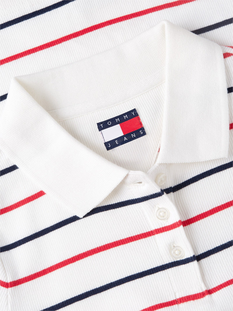 Stripe Slim Fit Half Sleeve Ribbed T-Shirt