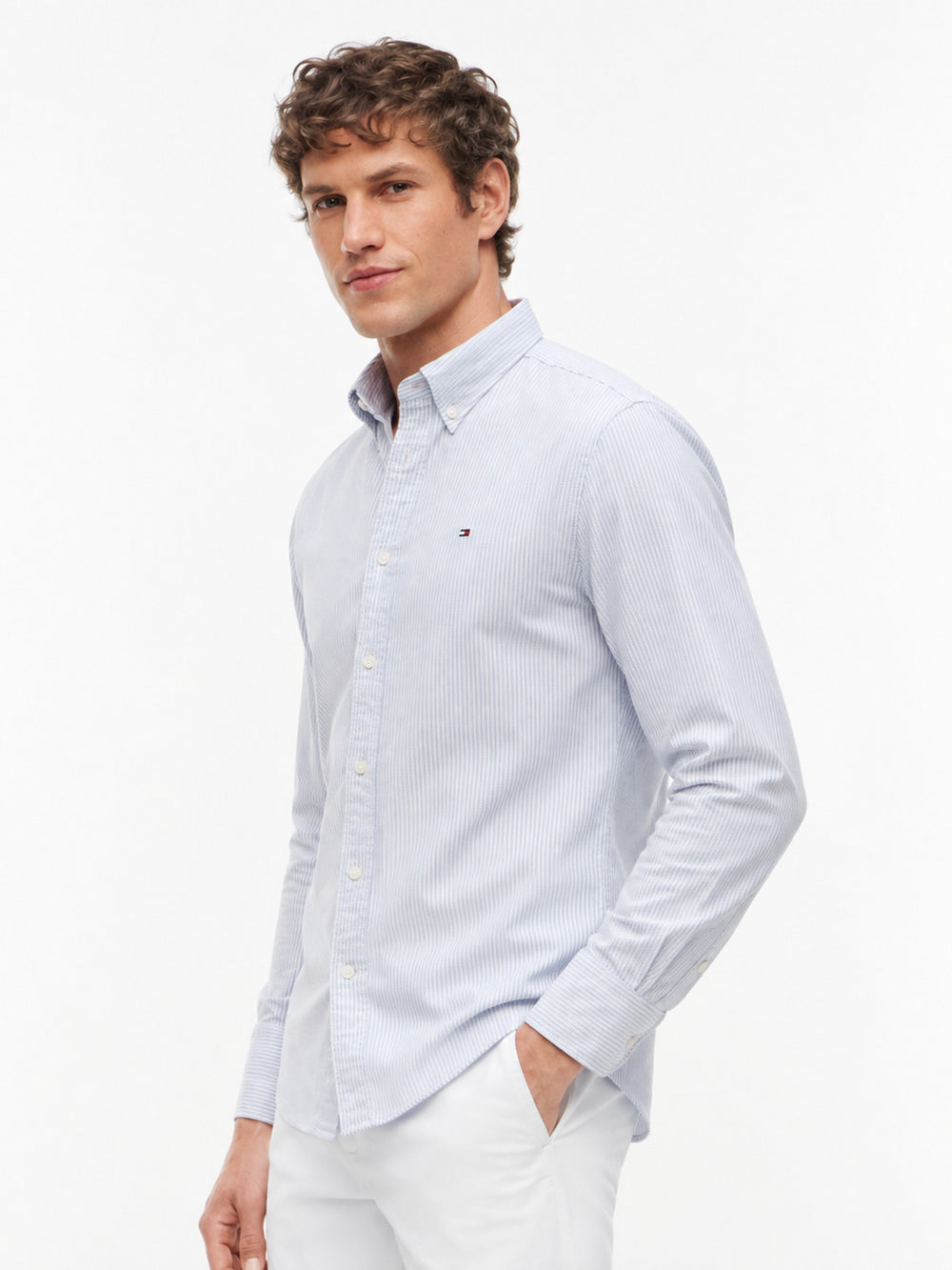 Regular Fit Stripe Oxford Shirt