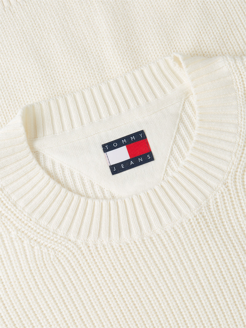 Regular Fit Badge Loose Knit Pullover