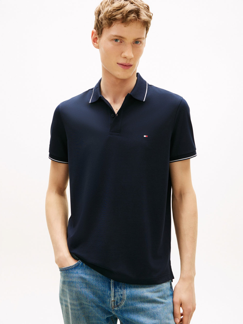 Regular Fit Collar Tipped Polo
