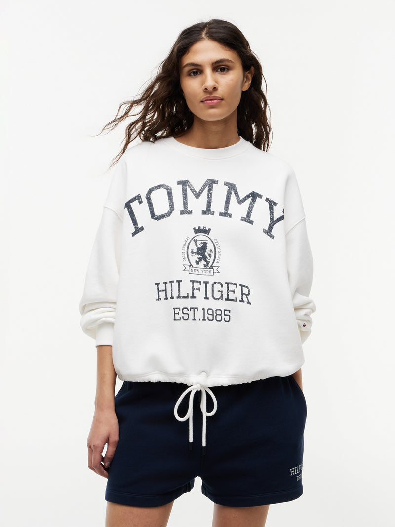 Relaxed Fit Terry Pullover