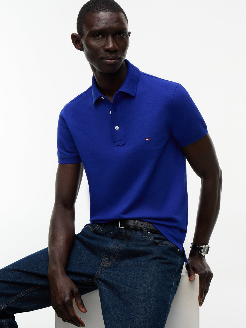 Slim Fit Solid Pique Polo