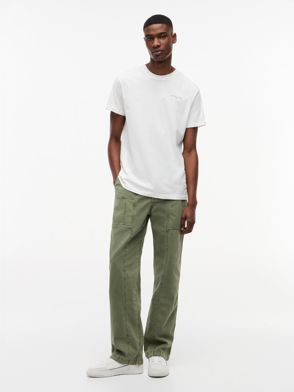 Slim Fit Linear Logo T-Shirt