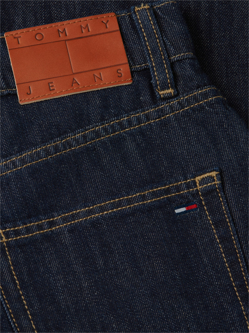 Mid Rise Dark Wash Mom Jeans