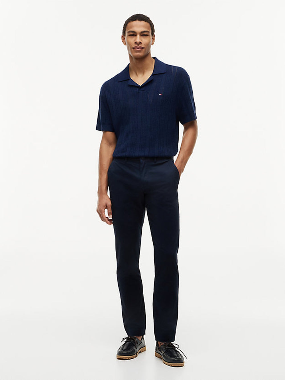 Men Denton Slim Straight Fit Solid Trouser
