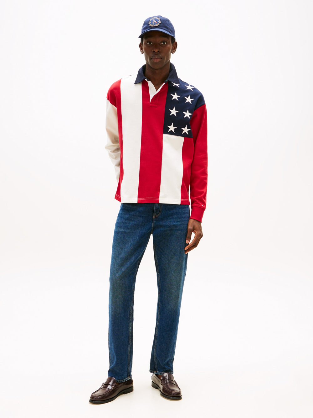 Relaxed Fit Rugby Pullover