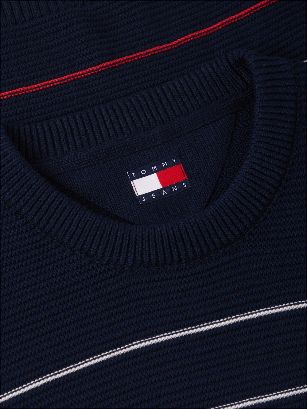 Slim Fit Stripe Loose Knit Pullover