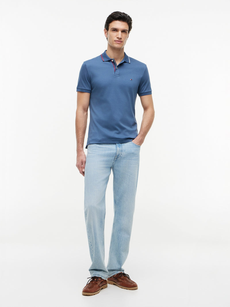 Slim Fit Interlock Polo