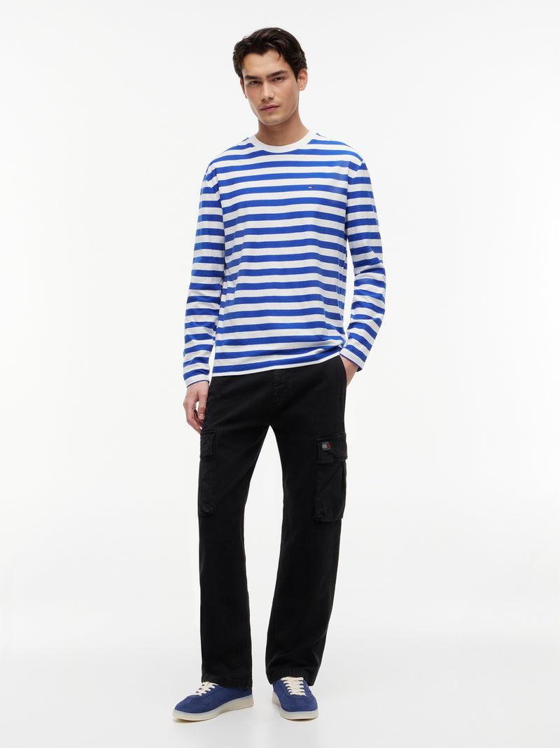 Regular Fit Stripe Long Sleeve T-Shirt