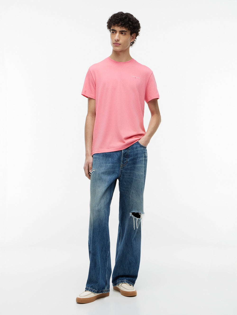 Slim Fit Linear Logo T-Shirt