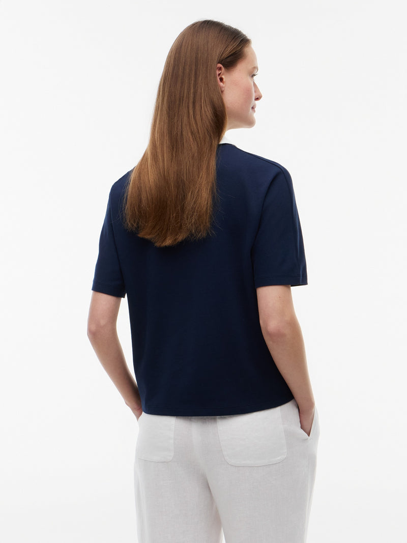Solid Regular Fit Half Sleeve Pique Polo