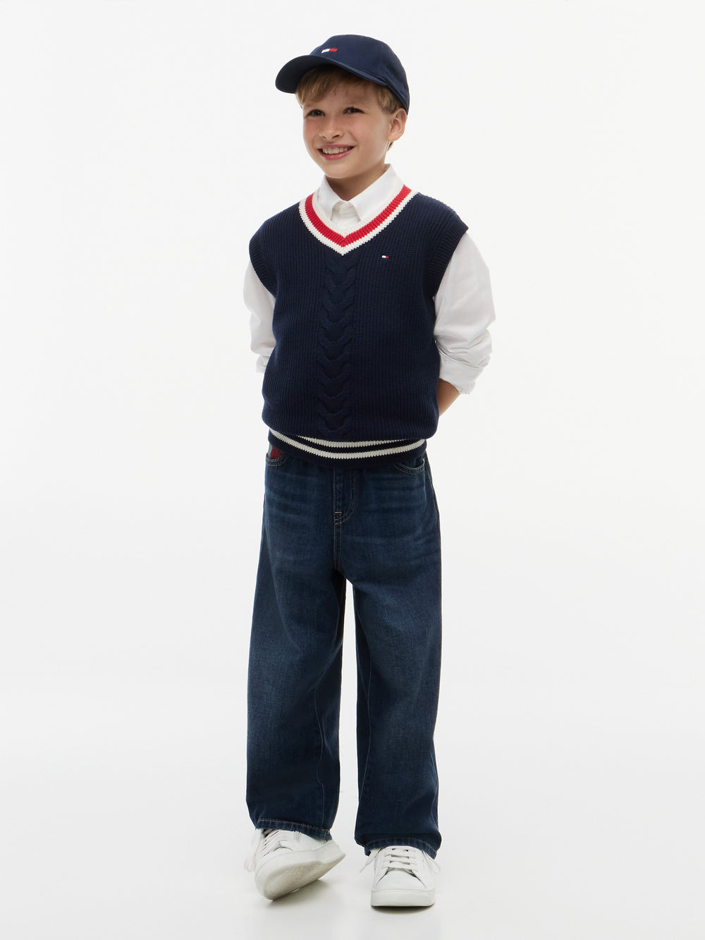 Kids Cable Knit Vest