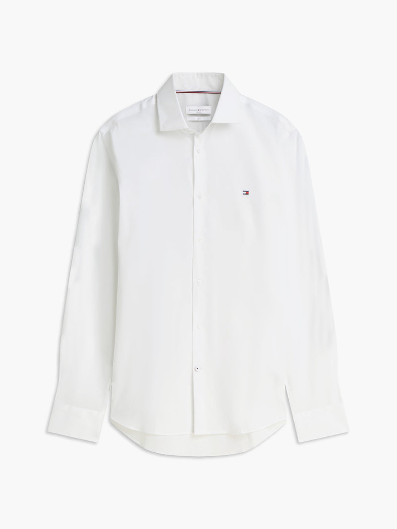 Slim Fit Solid Poplin Shirt