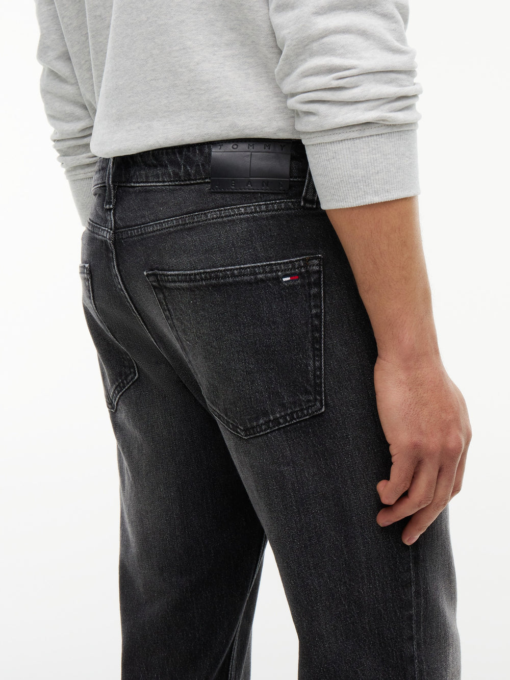 Men Ryan Bootcut Slim Bootcut Washed Black Jeans
