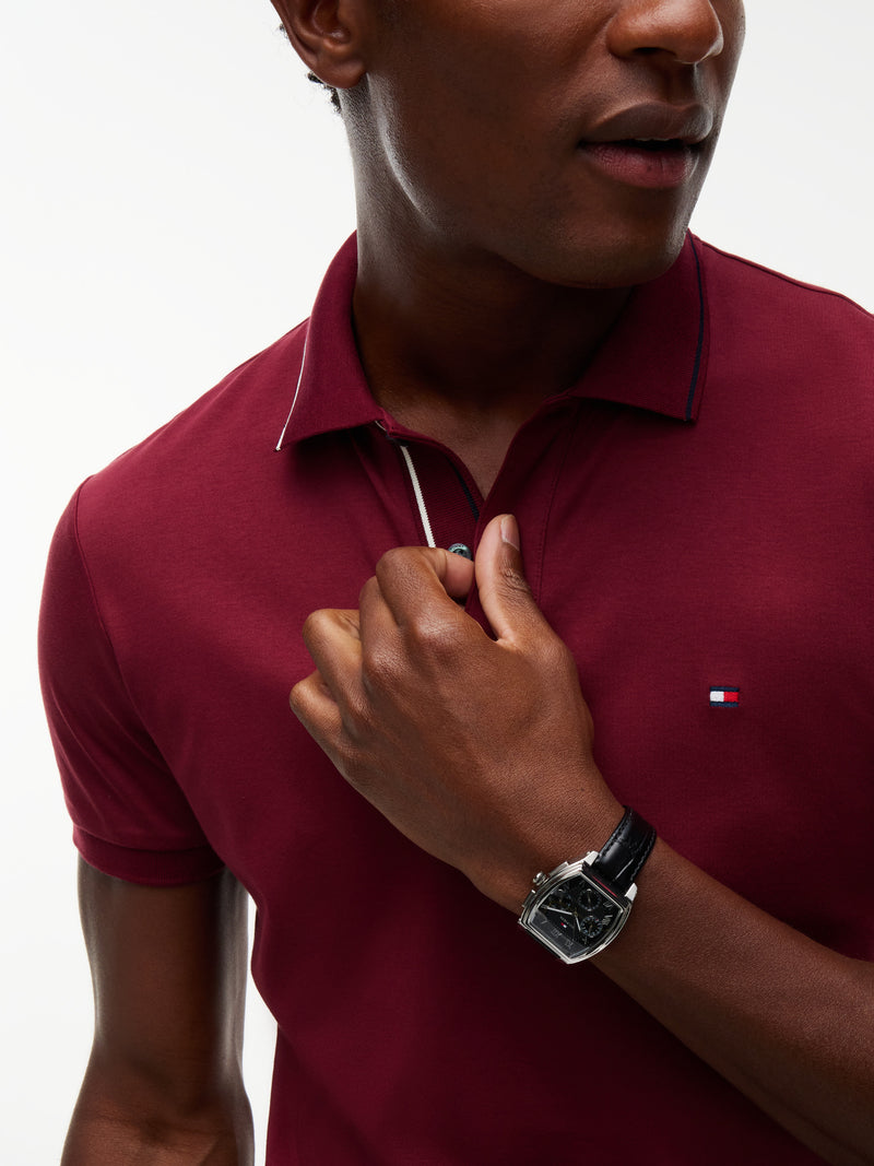 Slim Fit Interlock Polo