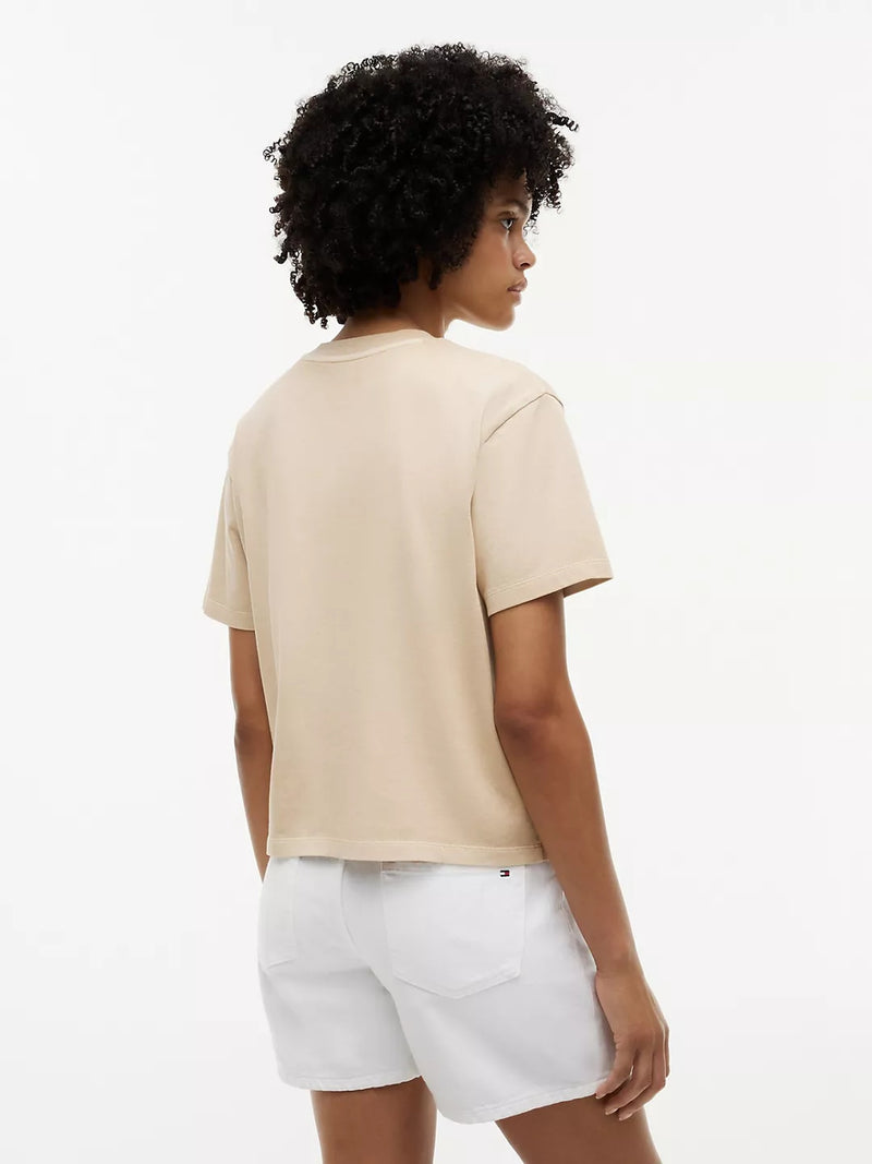 Solid Relaxed Fit Half Sleeve Cotton Jersey T-Shirt