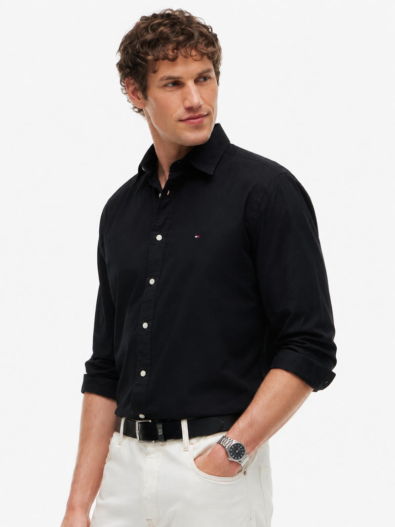 Regular Fit Solid Poplin Shirt