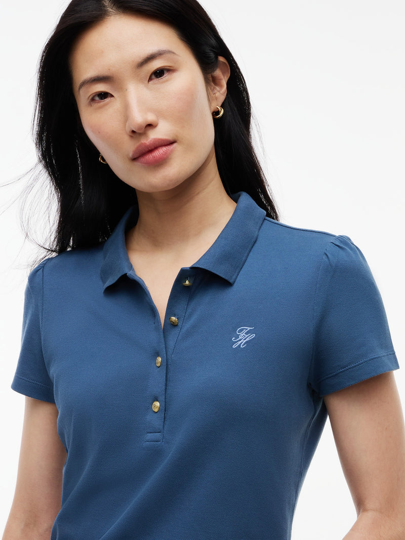 Solid Slim Fit Half Sleeve Pique Polo