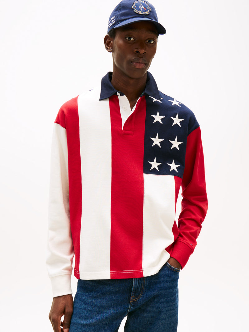 Relaxed Fit Rugby Pullover