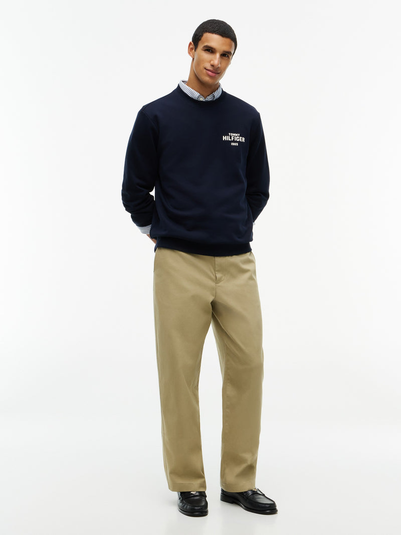 Crew Neck Terry Sweatshirt