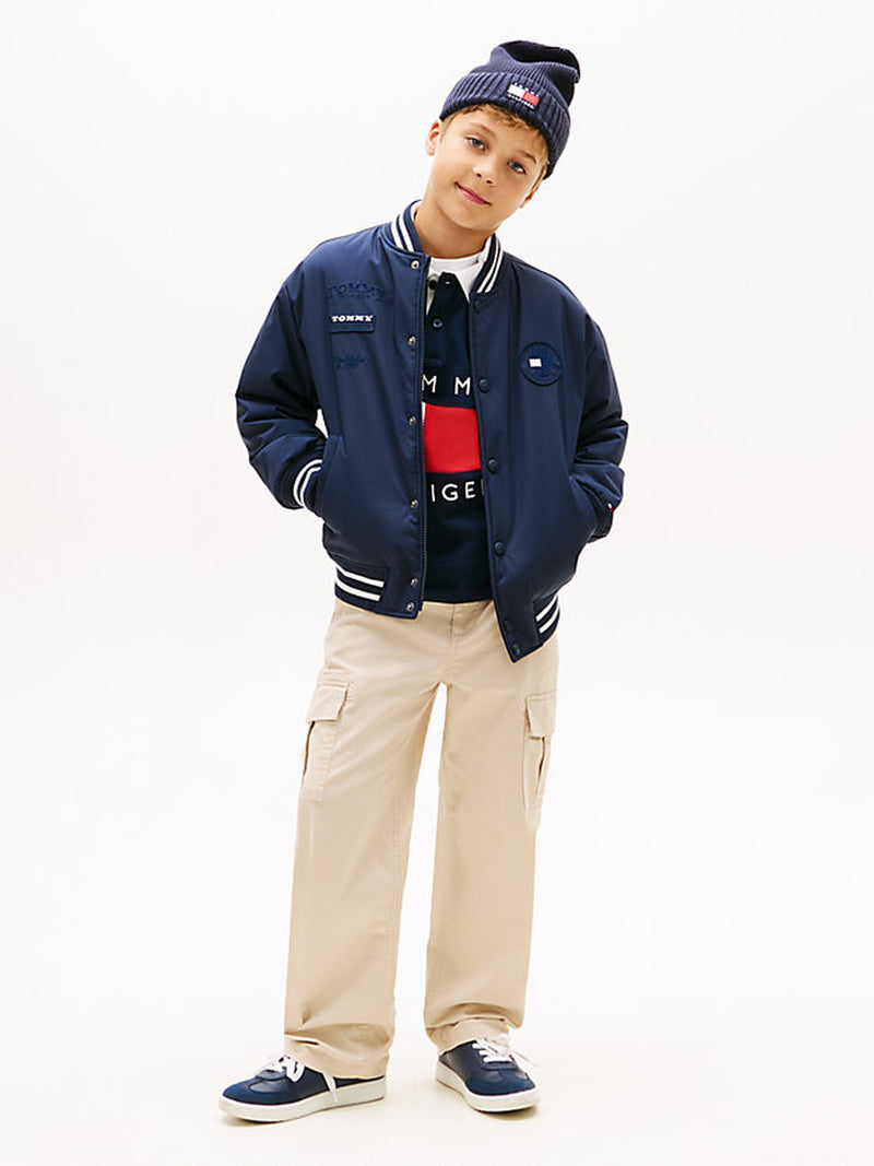 Boys Relaxed Cotton Stretch Pull On Pant