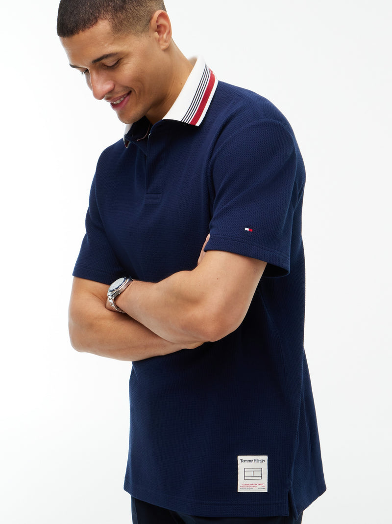 Regular Fit Textured Polo