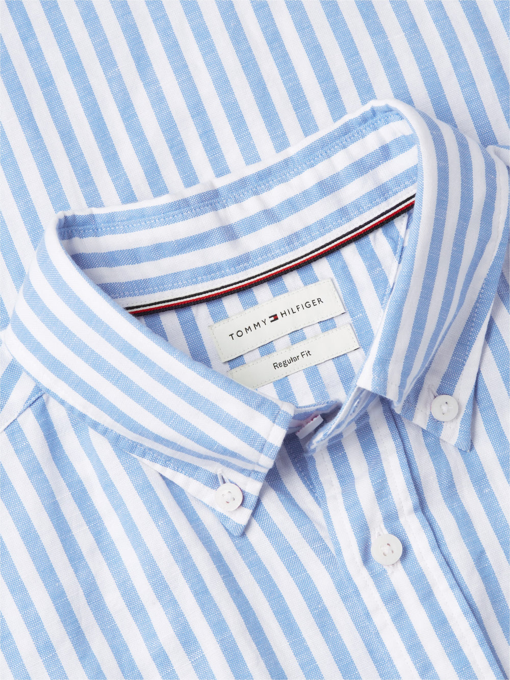Regular Fit Stripe Ctn Linen Shirt