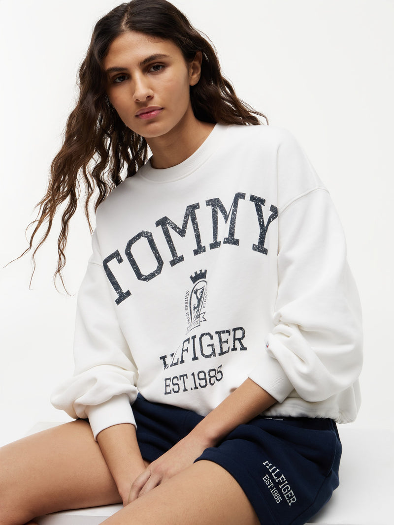 Relaxed Fit Terry Pullover