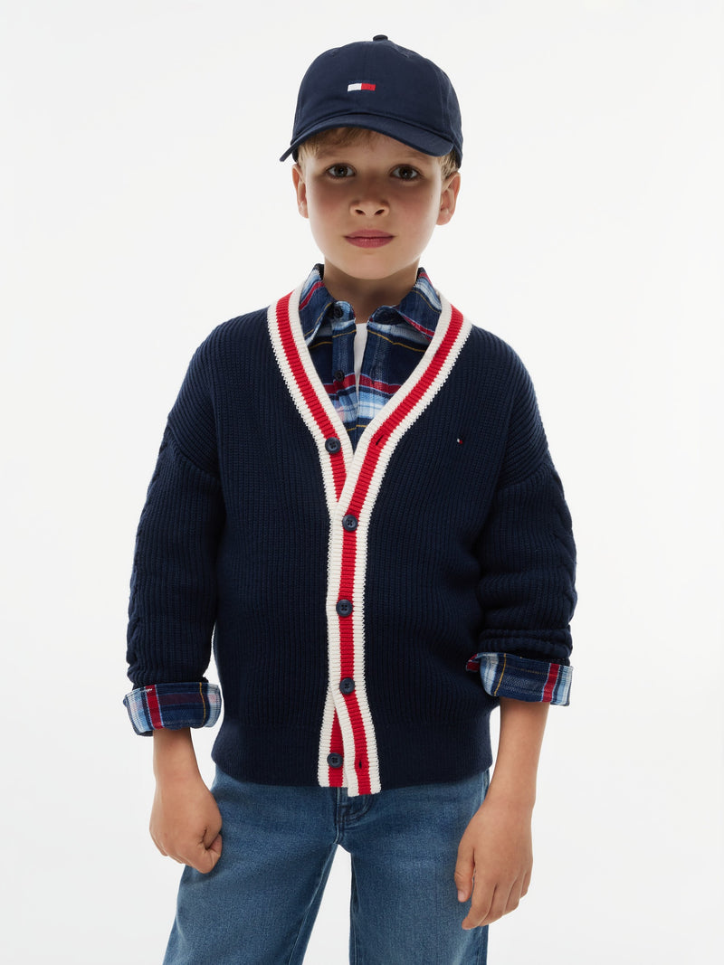 Kids Cable Knit Cardigan