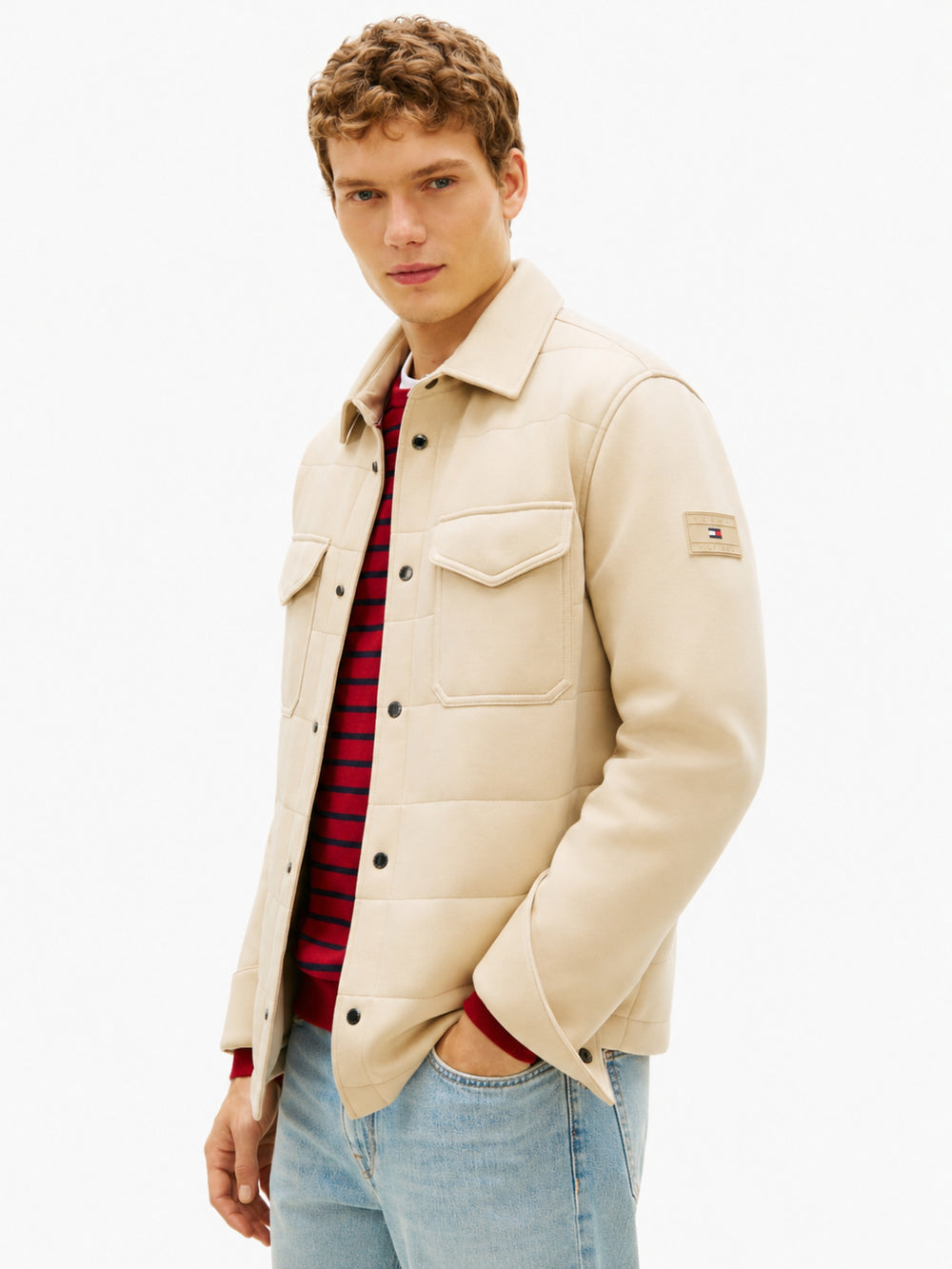 Regular Fit Mix Media Jacket