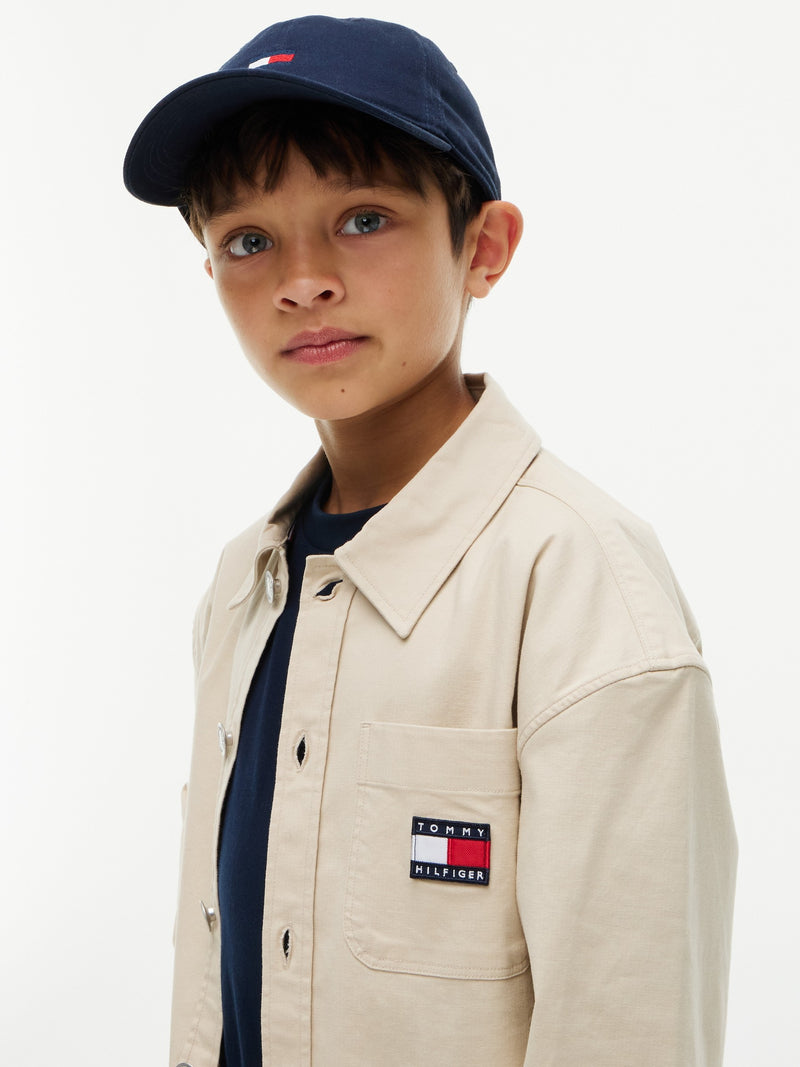Kids Stretch Solid Shirt