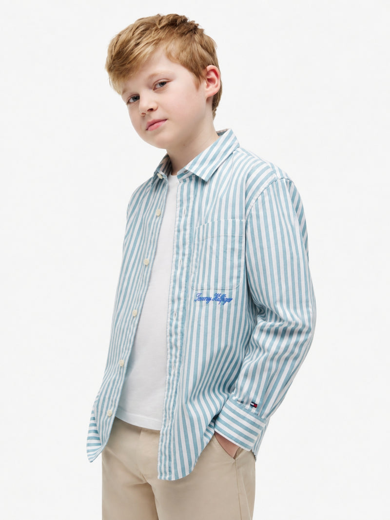 Kids Stretch Stripe Shirt