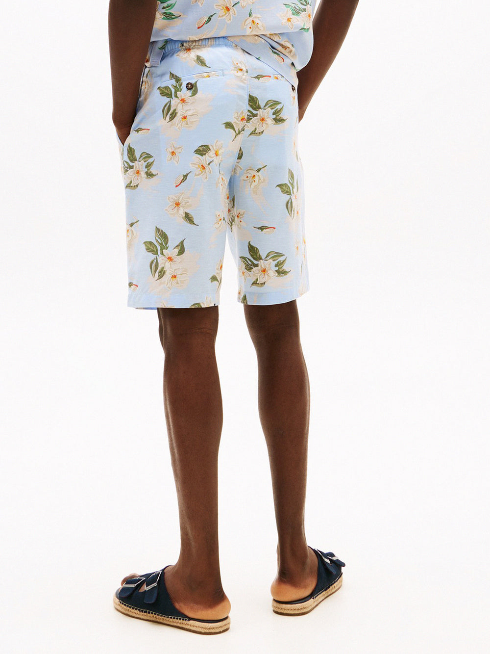Men Relaxed Fit Print Twill Shorts