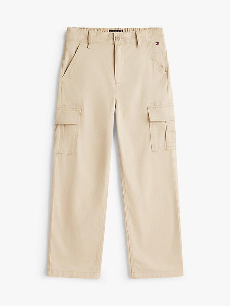 Boys Relaxed Cotton Stretch Pull On Pant