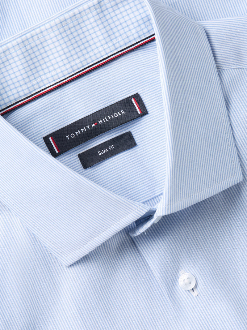 Slim Fit Stripe Poplin Shirt