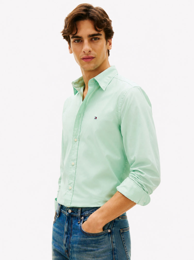 Regular Fit Solid Poplin Shirt