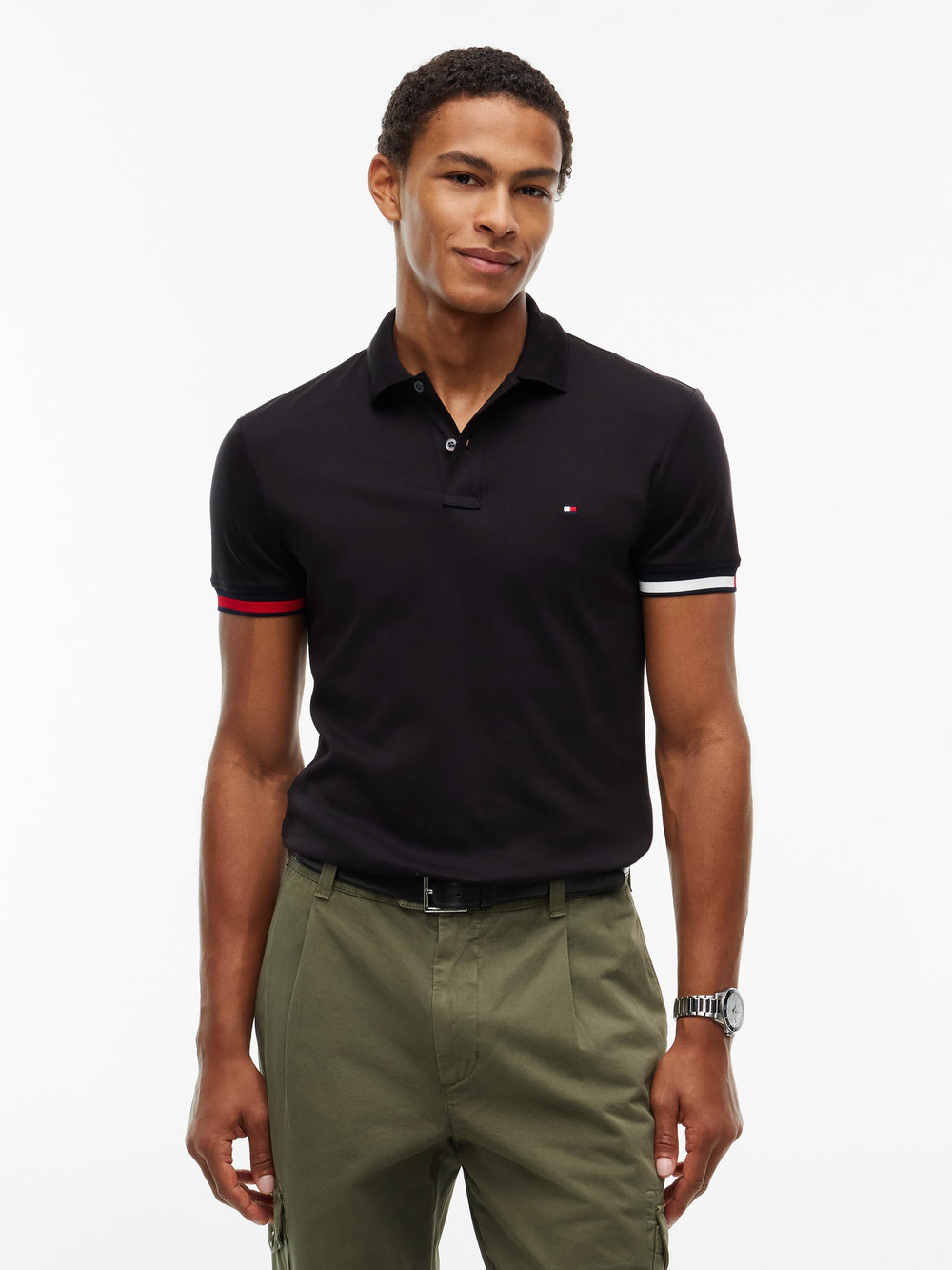 Slim Fit Interlock Polo