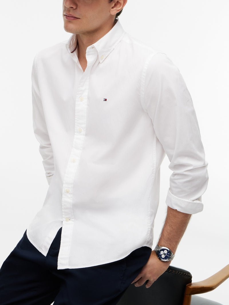 Regular Fit Solid Poplin Shirt