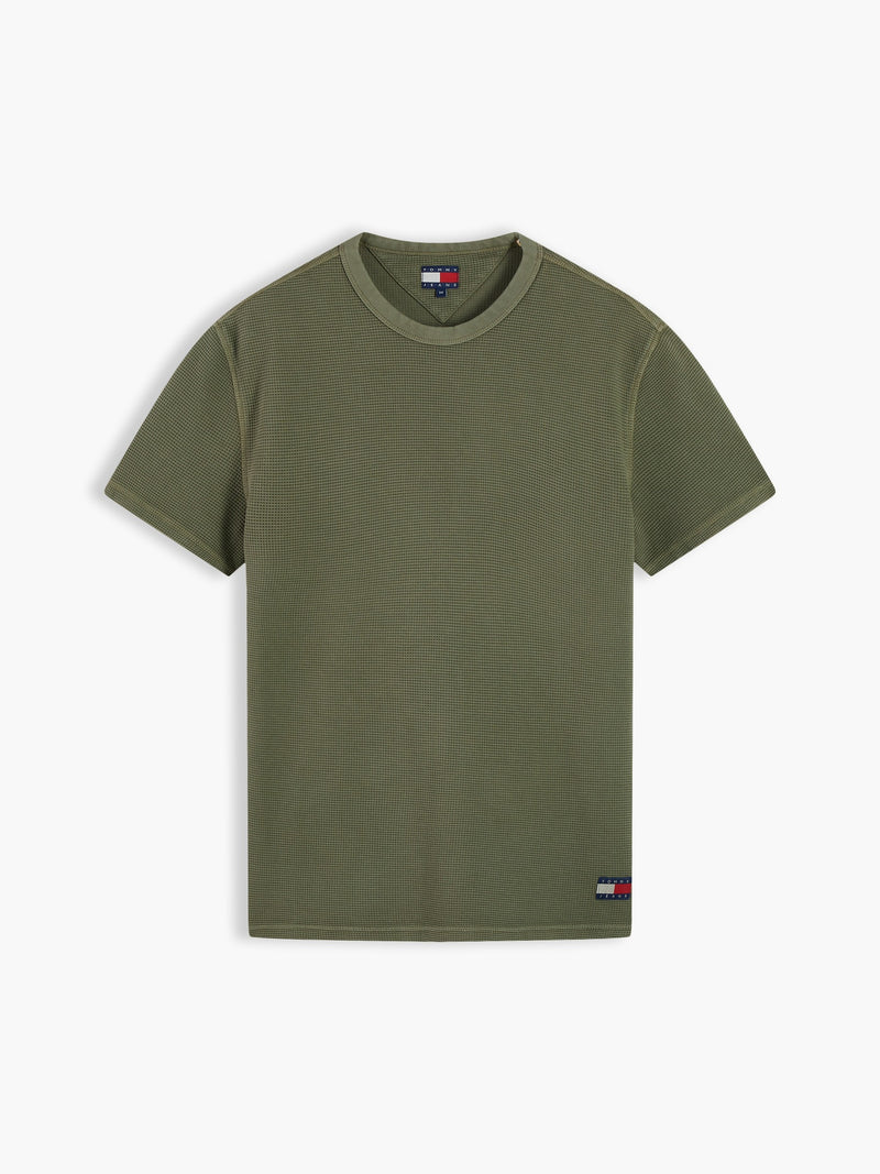 Regular Fit Washed Waffle T-Shirt