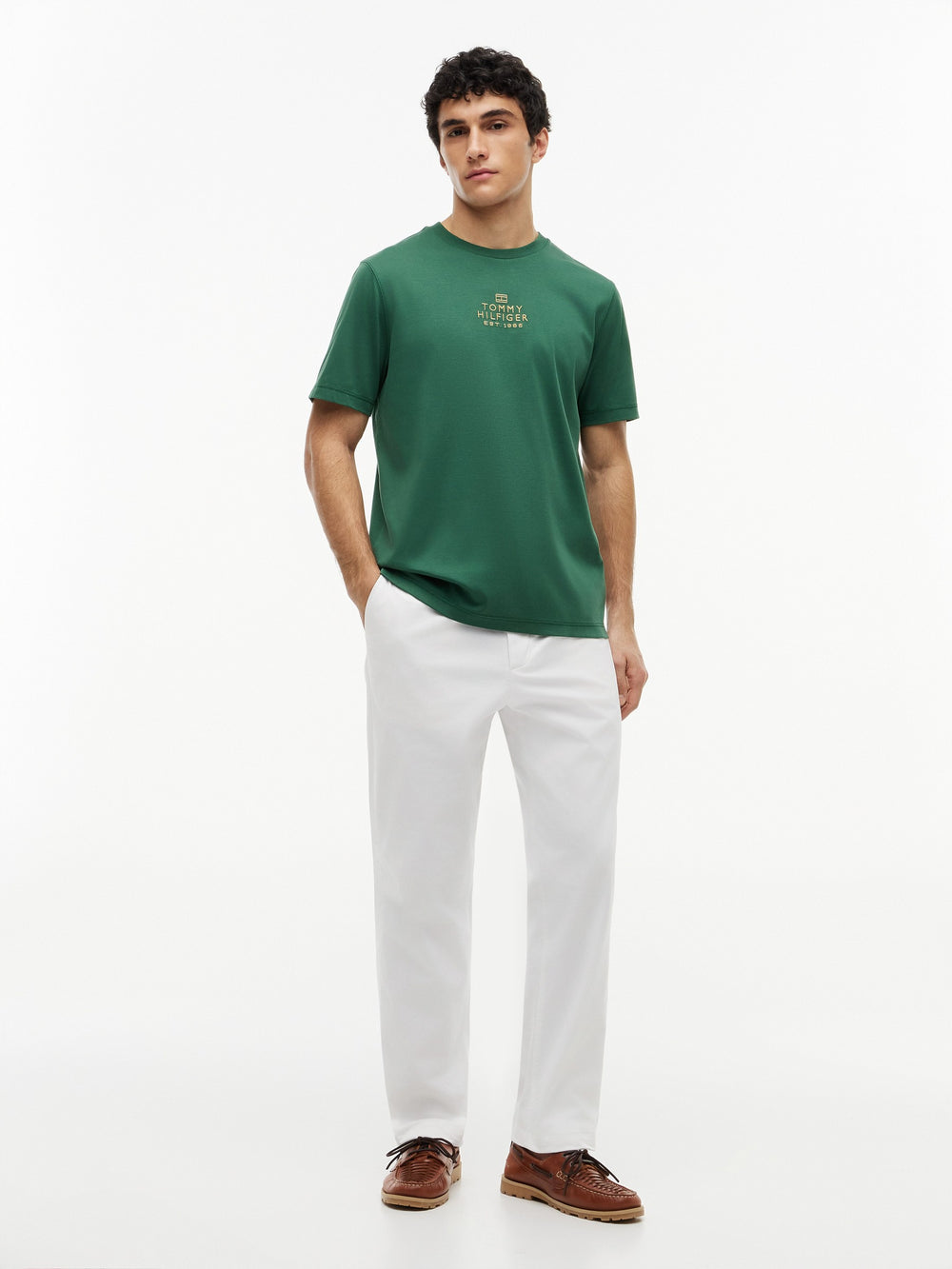 Regular Fit Embroidered Interlock Tshirt