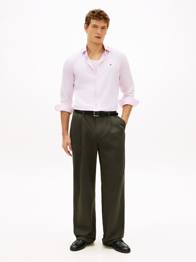 Slim Fit Stripe Poplin Shirt